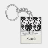  formele zwarte damp sleutelhanger (Voorkant Links)