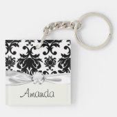  formele zwarte damp sleutelhanger (Achterkant)