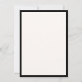 Formele zwarte en ivoorkleurige klassieke typograf kaart (Achterkant)