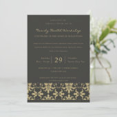 FORMELE ZWARTE GOLD DAMASK CLASSIC WORKSHOP EVAL KAART (Staand voorkant)
