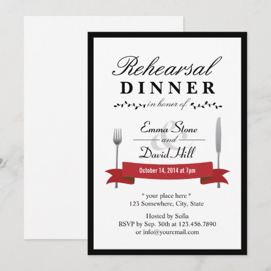 Formele zwarte-grensrepetities kaart (Voorkant / Achterkant)