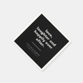 Formele zwarte liefdeslasteraar en gelukkig altijd servet (Hoek)