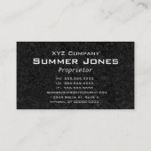 Formele Zwarte (rode lijn) Visitekaartje (Achterkant)