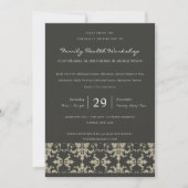 FORMELE ZWARTE SILVER DAMASK CLASSIC WORKSHOP EVAL KAART (Voorkant)