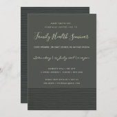 FORMELE ZWARTE SKETCH STRIPE LINE TALK SEMINAR EVA KAART (Voorkant / Achterkant)