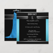 Formele zwarte Stropdas geboortedag Kaart (Voorkant / Achterkant)