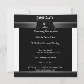 Formele zwarte Stropdas Witte jurk Birthday Kaart (Voorkant)