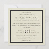 FORMELE ZWARTE WITTE DAMASKCLASSIC WORKSHOP-GEBEUR KAART (Voorkant)