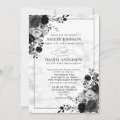 Formele zwarte & witte ventilatorWaterverf Kaart (Voorkant)