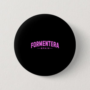 Formentera Spanje Balearen Vakantie Zomer Ronde Button 5,7 Cm
