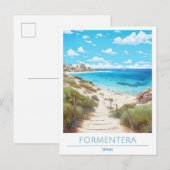 Formentera Spanje Reizen Briefkaart (Voorkant / Achterkant)