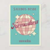 Formentera Spanje vakantie retro Briefkaart (Voorkant)