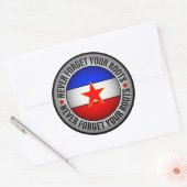 Former Yugoslavia - Never Forget Your Roots  Ronde Sticker (Envelop)