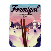 Formigal Aragon Spain ski poster. Magneet (Verticaal)