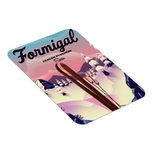 Formigal Aragon Spanje ski-poster. Magneet (Rechterzijde)