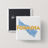 Formosa Vierkante Button 5,1 Cm (Voorkant /achterkant)