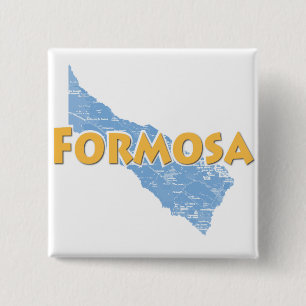 Formosa Vierkante Button 5,1 Cm