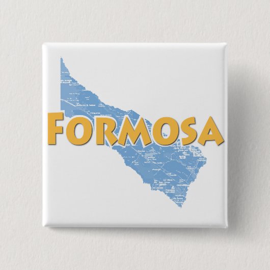 Formosa Vierkante Button 5,1 Cm (Voorkant)