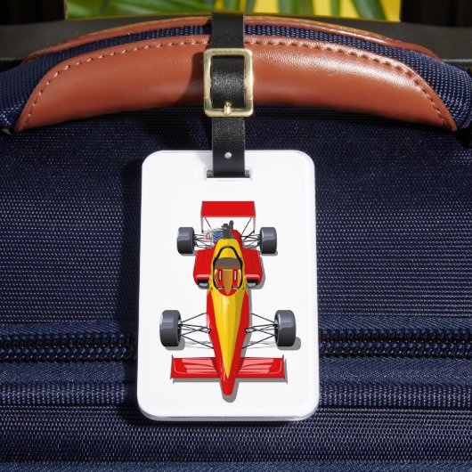Formula 1 race car bagagelabel (Voorkant Insitu 2)