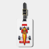 Formula 1 race car bagagelabel (Voorkant verticaal)