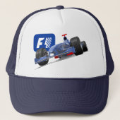 Formula 1 race car trucker pet (Voorkant)