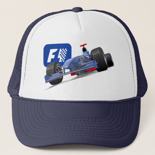 Formula 1 race car trucker pet (Voorkant)