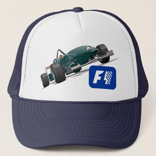 Formula 1 race car trucker pet (Voorkant)