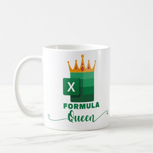 FORMULA koningin Funny Accountant gift sarcastisch Koffiemok (Links)