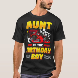 Formula Race Car tante of Birthday Boy Party Racin T-shirt
