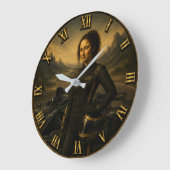 Formula Race Driver Funny Mona Lisa Racing Gift Grote Klok (Hoek)