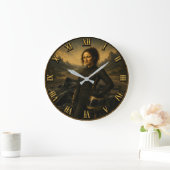Formula Race Driver Funny Mona Lisa Racing Gift Grote Klok (Huis)