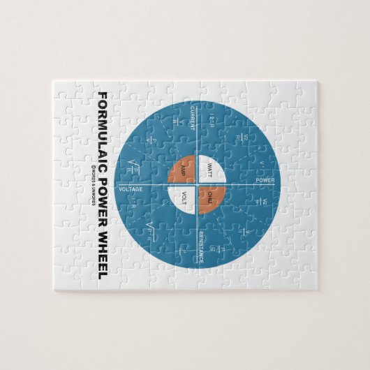 Formulaic Power Wheel (Physics Equations) Legpuzzel (Horizontaal)