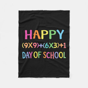 Formule 100 dagen schoolplezier wiskunde leraar 10 fleece deken