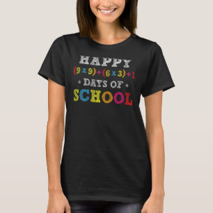 Formule 100 dagen wiskunde Kind jongens Gir T-shirt