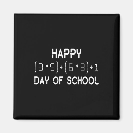 Formule 100 dagen Wiskunde lerarenstudent Magneet (Voorkant)