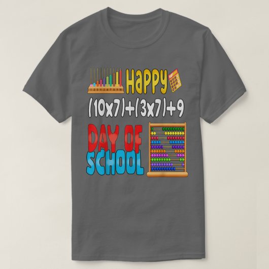 Formule 100 dagen wiskunde van het Shirt van de sc (Design voorkant)