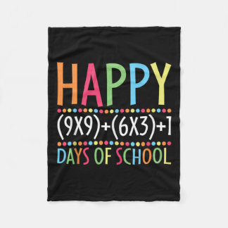Formule 100 dagen wiskunde van leerkracht Leerster Fleece Deken