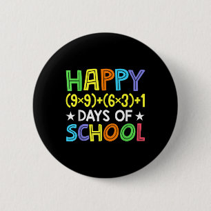 Formule 100 dagen wiskunde van leerkracht Leerster Ronde Button 5,7 Cm