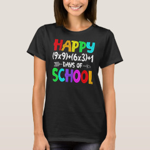 Formule 100 dagen wiskunde van leerkracht Leerster T-shirt