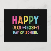 Formule 100 dagen wiskunde van leerkracht Leerster Uitnodiging Briefkaart (Voorkant)