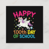 Formule 100 dagen wiskunde van leerkracht Leerster Vierkante Visitekaartje (Voorkant)