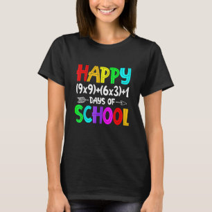 Formule 100 dagen wiskunde Wiskunde leraar schoolS T-shirt