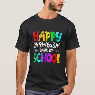Formule 100 dagen wiskunde Wiskunde leraar schoolS T-shirt