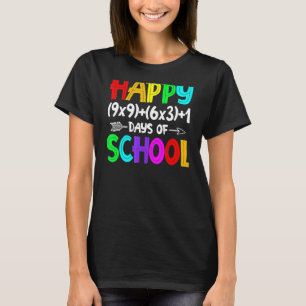 Formule 100 dagen wiskunde Wiskunde leraar schoolS T-shirt