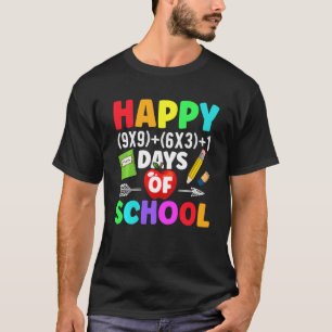 Formule 100 dagen wiskunde Wiskunde leraar schoolS T-shirt