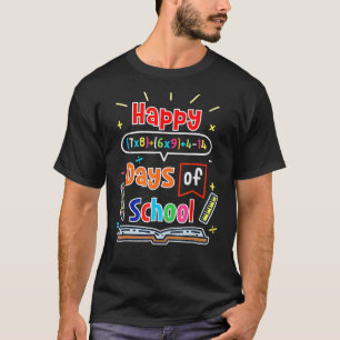 Formule 100 schooldagen 100e dag van de wiskunde t-shirt