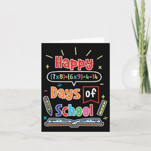 Formule 100 schooldagen Happy 100th Day of School Kaart