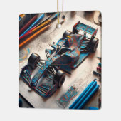 Formule 1-auto keramisch ornament (Links)