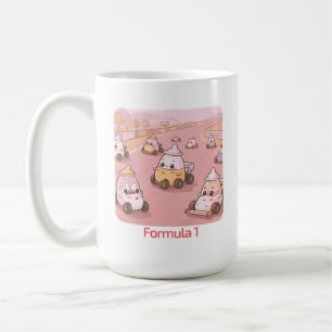 Formule 1 Babyfles Raceauto Cute Cartoon Koffiemok
