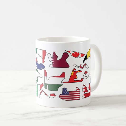 Formule 1-circuit koffiemok (Voorkant rechts)